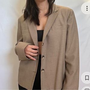 Plaid oversized blazer. Vintage.